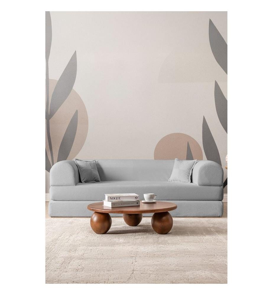 Legom Eco 3-Sitzer Schlafsofa - Hellgrau
