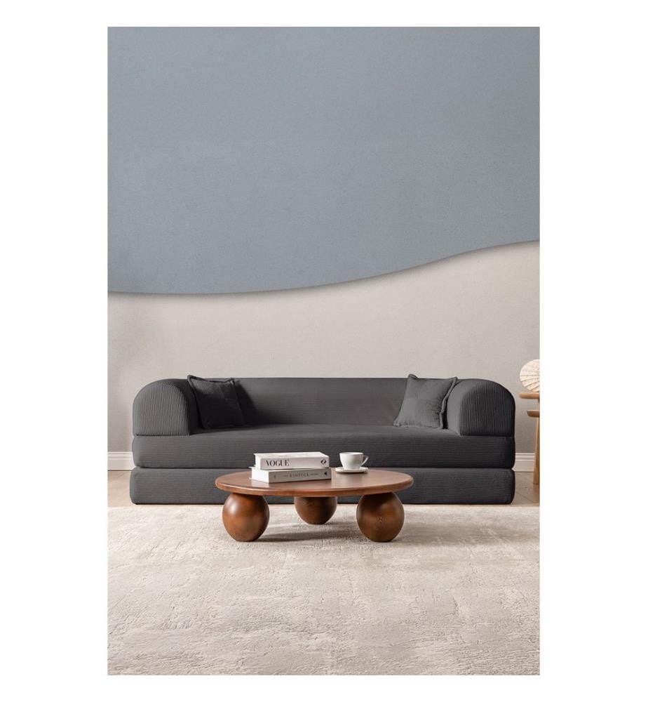 Legom Eco 3-Sitzer Schlafsofa - Anthrazit