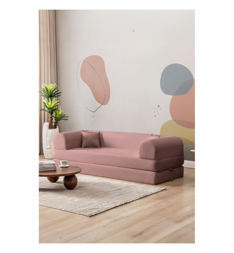 Legom Eco 3-Sitzer Schlafsofa - Rosa