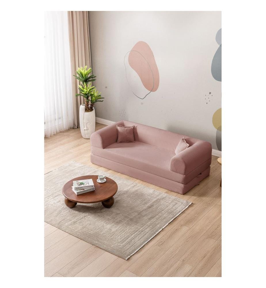 Legom Eco 3-Sitzer Schlafsofa - Rosa