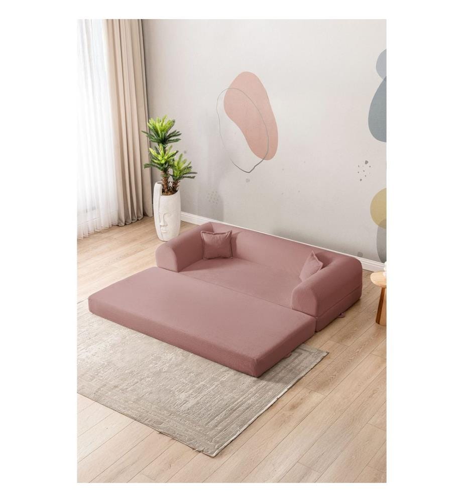Legom Eco 3-Sitzer Schlafsofa - Rosa