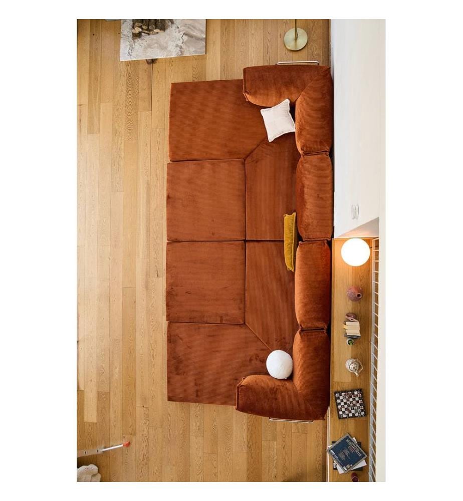 Kanyon Eck-Schlafsofa - Ziegelrot