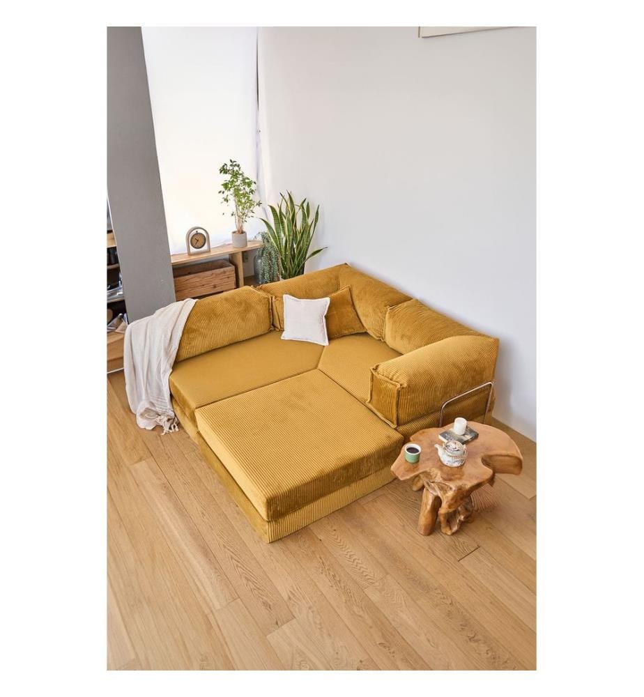 Kanyon Eck-Schlafsofa - Senfgelb