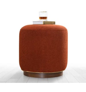 Pouf Zeone - Rouge Tuile