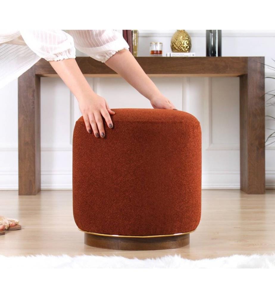 Pouf Zeone - Rouge Tuile