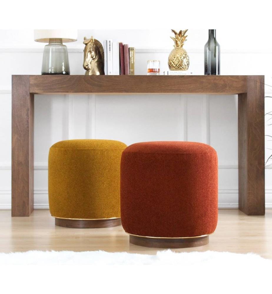 Pouf Zeone - Rouge Tuile