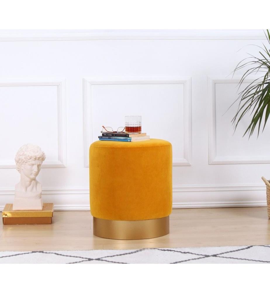 Memfis pouffe - Moutarde
