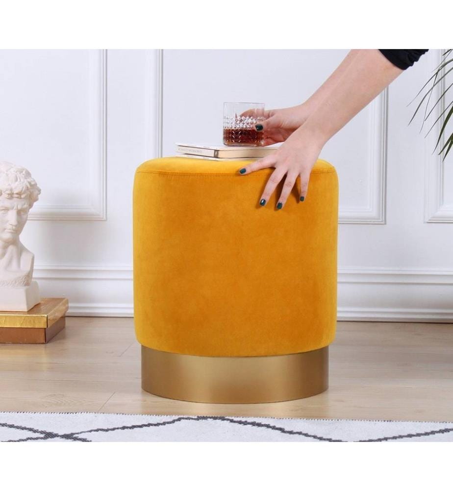 Memfis pouffe - Moutarde