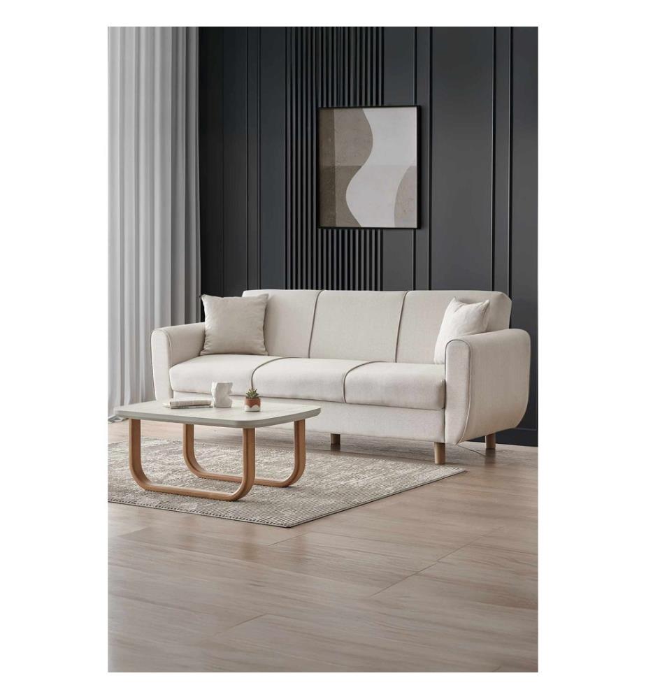 Flavia 3-Sitzer-Schlafsofa - Beige