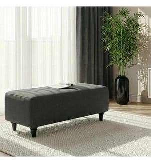 Pouf Flavia - Gris Foncé