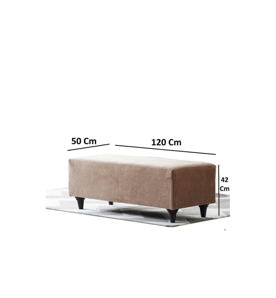 Pouf Flavia Ottoman - Marrone