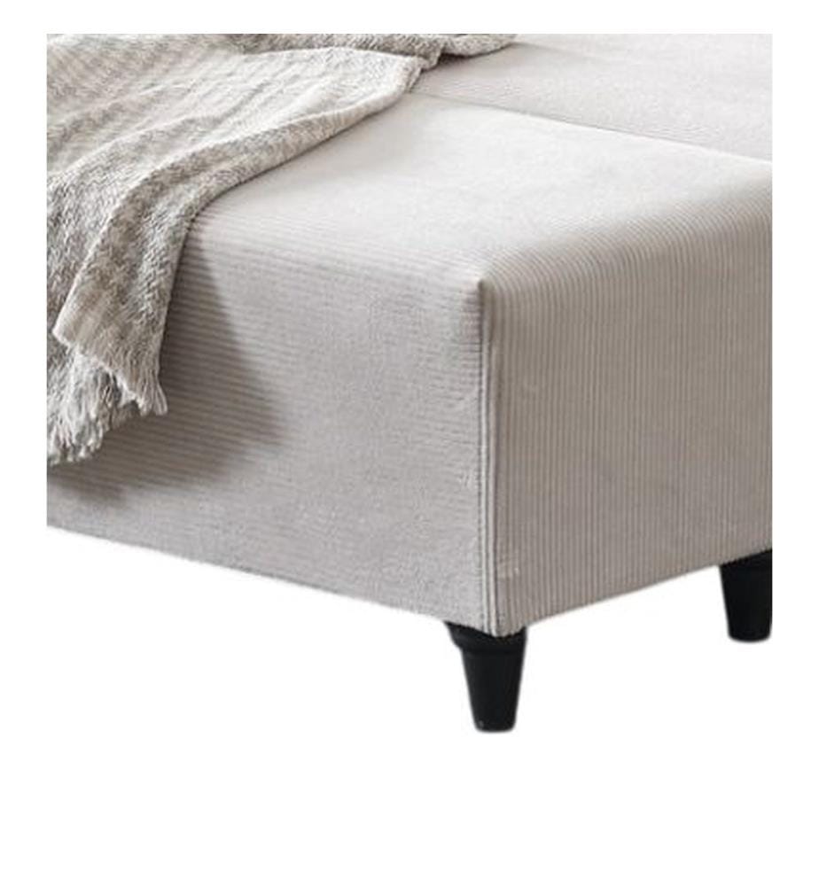 Pouf Flavia Ottoman - Blanc cassé