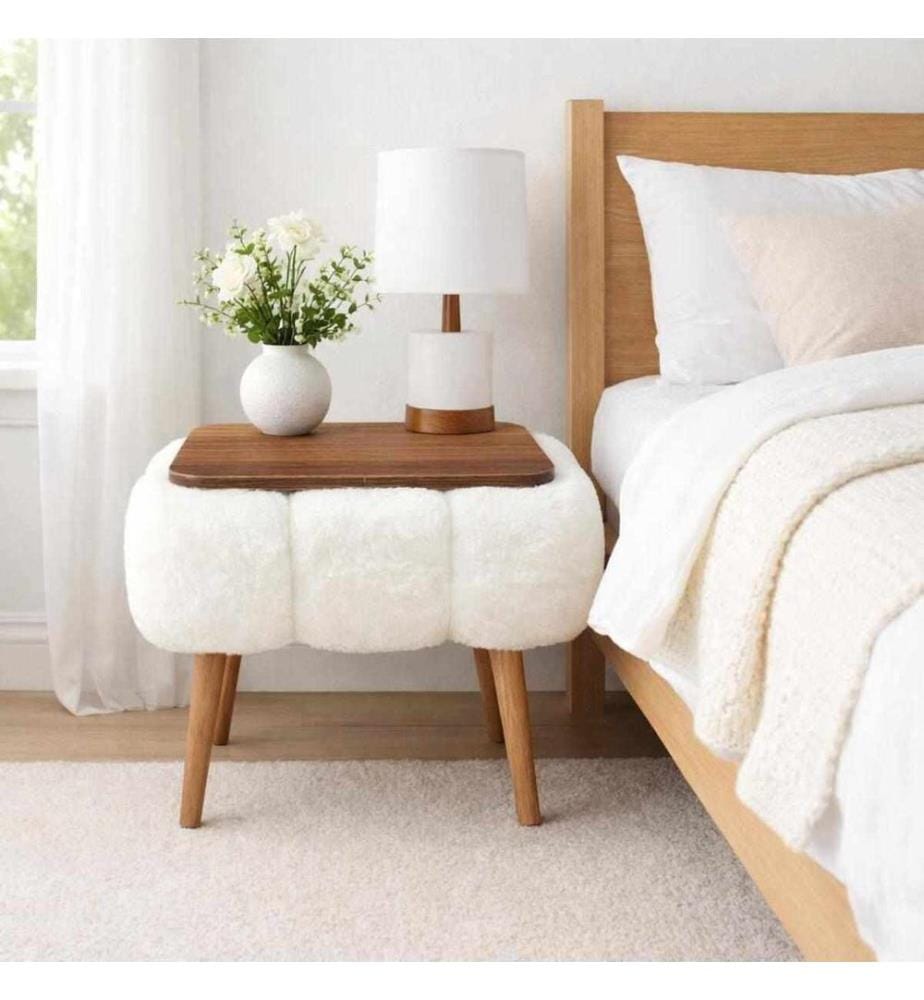 Table d'appoint Papatya - Blanc