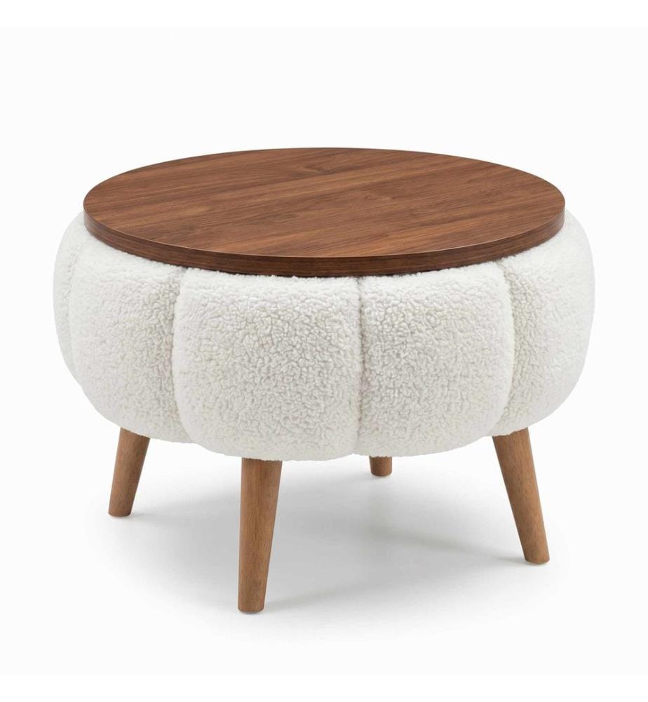 Table d'appoint Papatya - Blanc