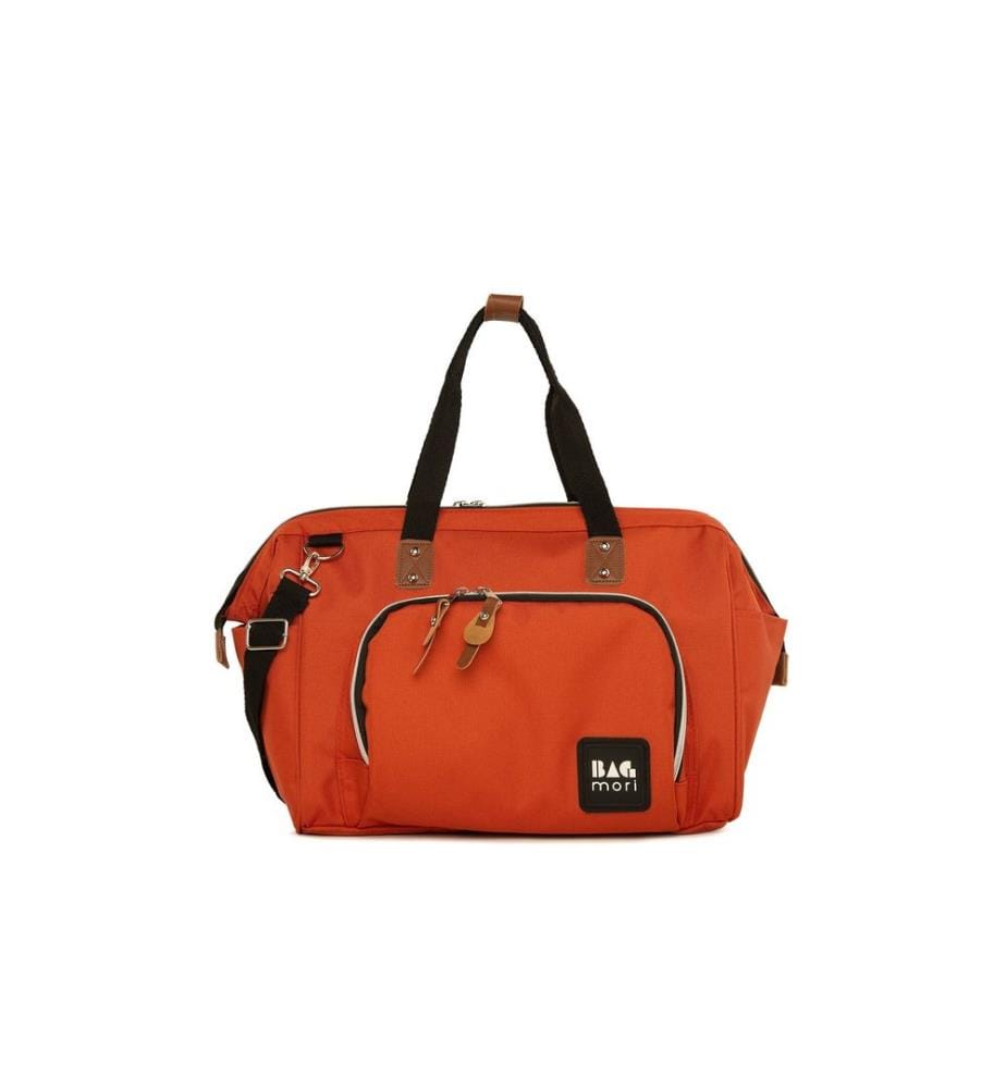 Wickeltasche, 100 % Fallschirmseide, Ziegelrot