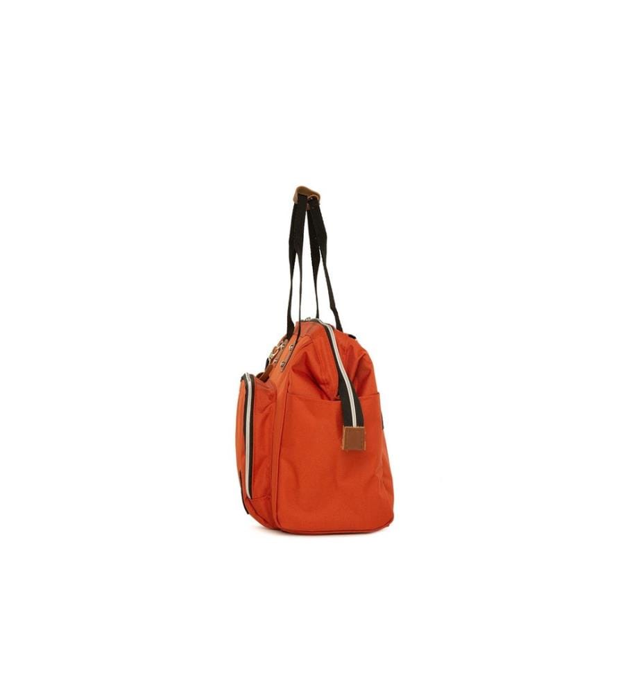 Wickeltasche, 100 % Fallschirmseide, Ziegelrot