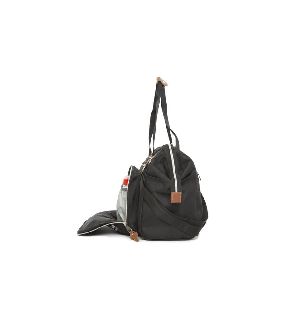 Wickeltasche, 100 % Fallschirmseide, Anthrazit, Kamel
