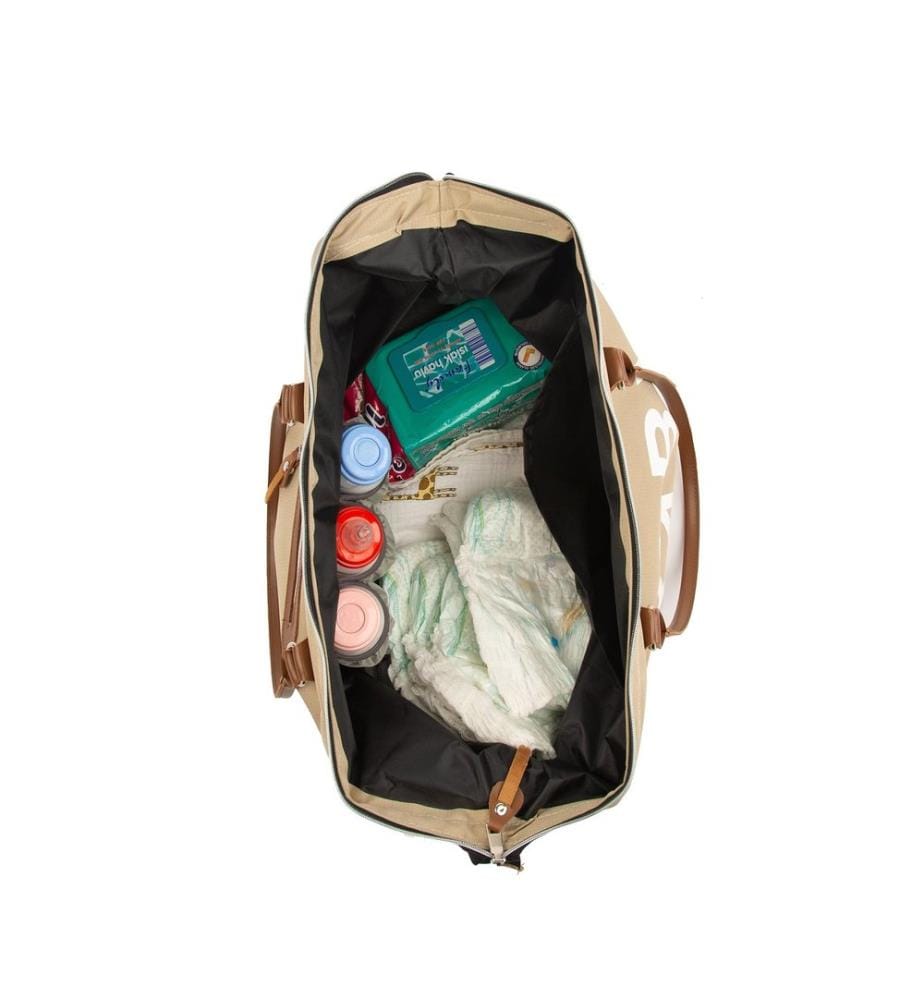 Wickeltasche, 100 % Fallschirmseide, Nerz