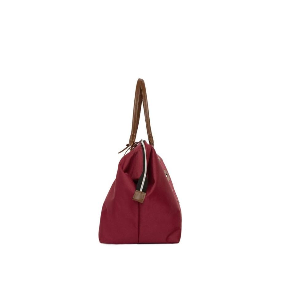 Wickeltasche, 100 % Fallschirmseide, Bordeauxrot