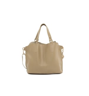 Schultertasche, 100 % PU-Leder, Nerz