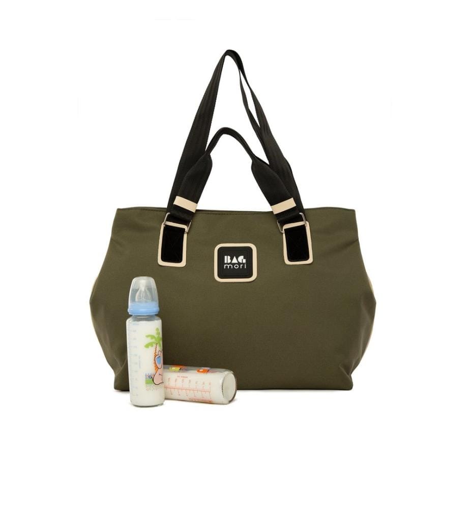 Sac à langer, 100 % tissu parachute, kaki