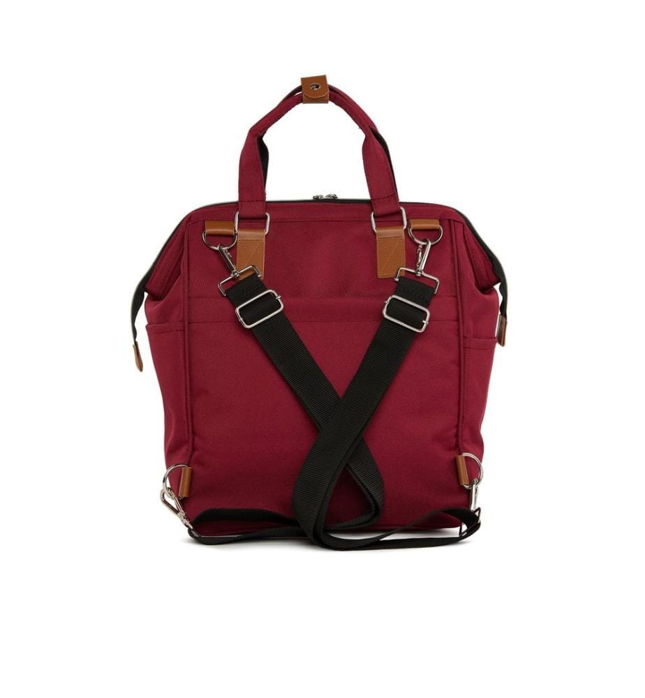 Sac à langer, 100 % tissu parachute, rouge bordeaux