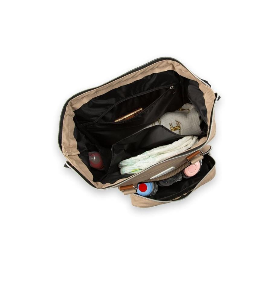 Wickeltasche, 100 % Fallschirmseide, Nerz