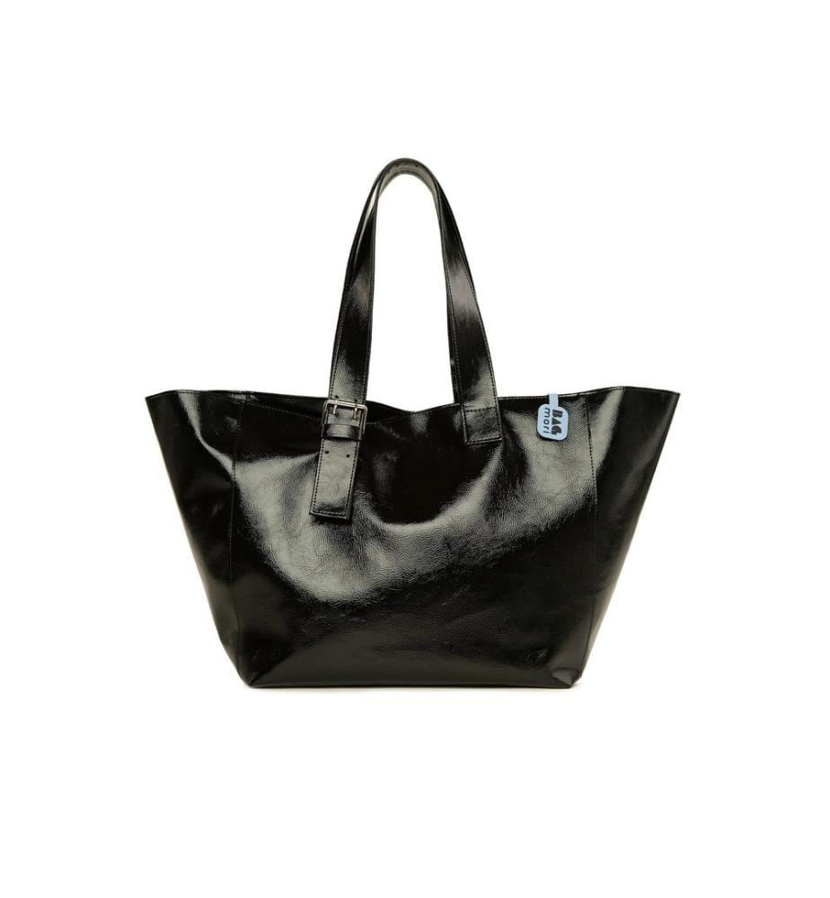 Sac cabas, 100 % simili cuir, noir