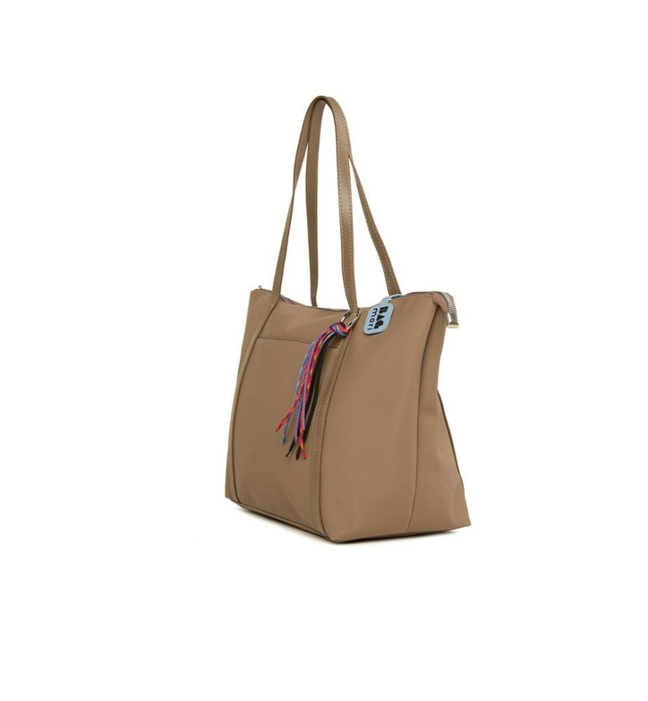 Sac cabas, 100 % satin, vison