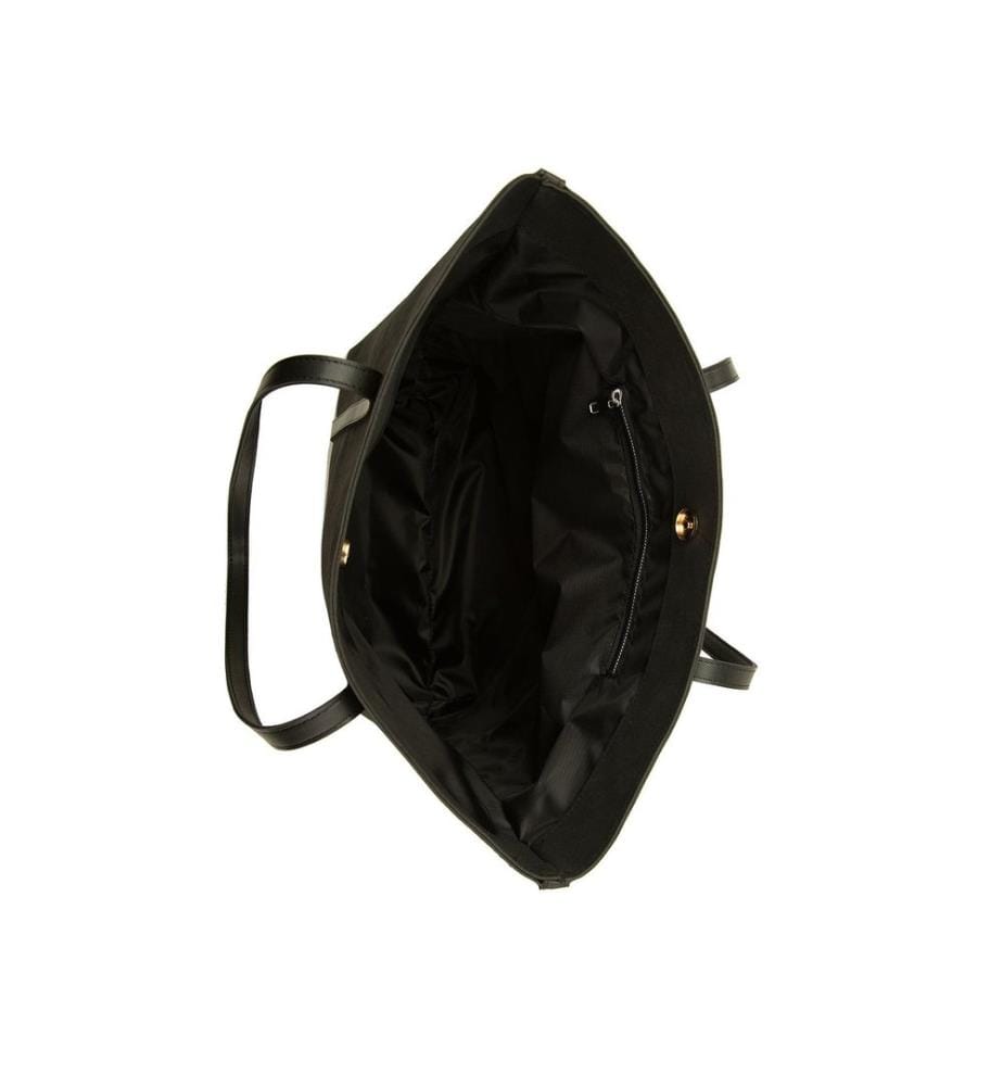 Tragetasche, 100 % Kunstnubuk, Schwarz