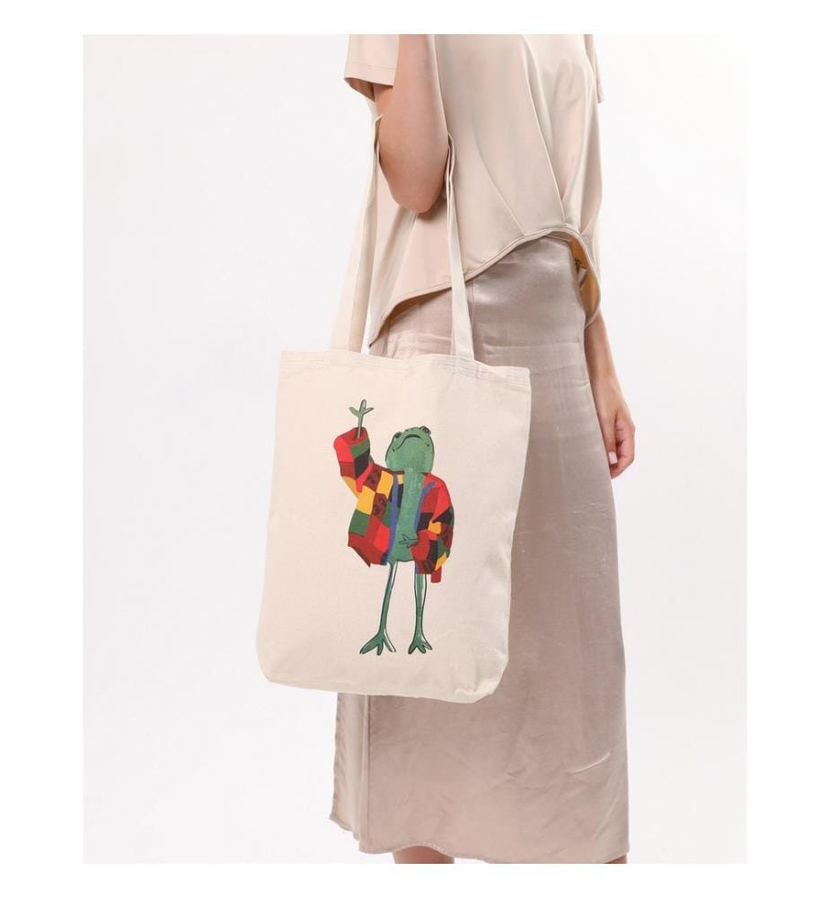 Tragetasche, 100 % Baumwolle, Creme