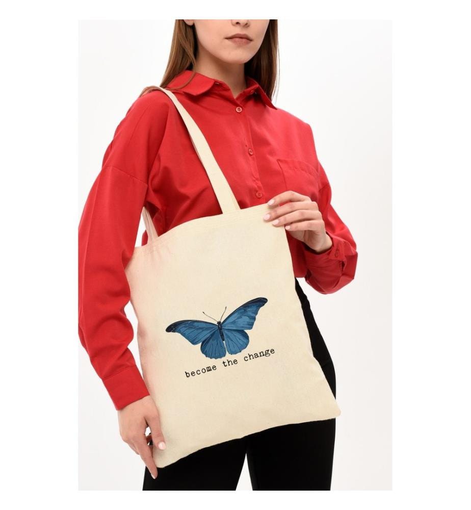 Sac cabas, 100 % coton mélangé polyester, crème
