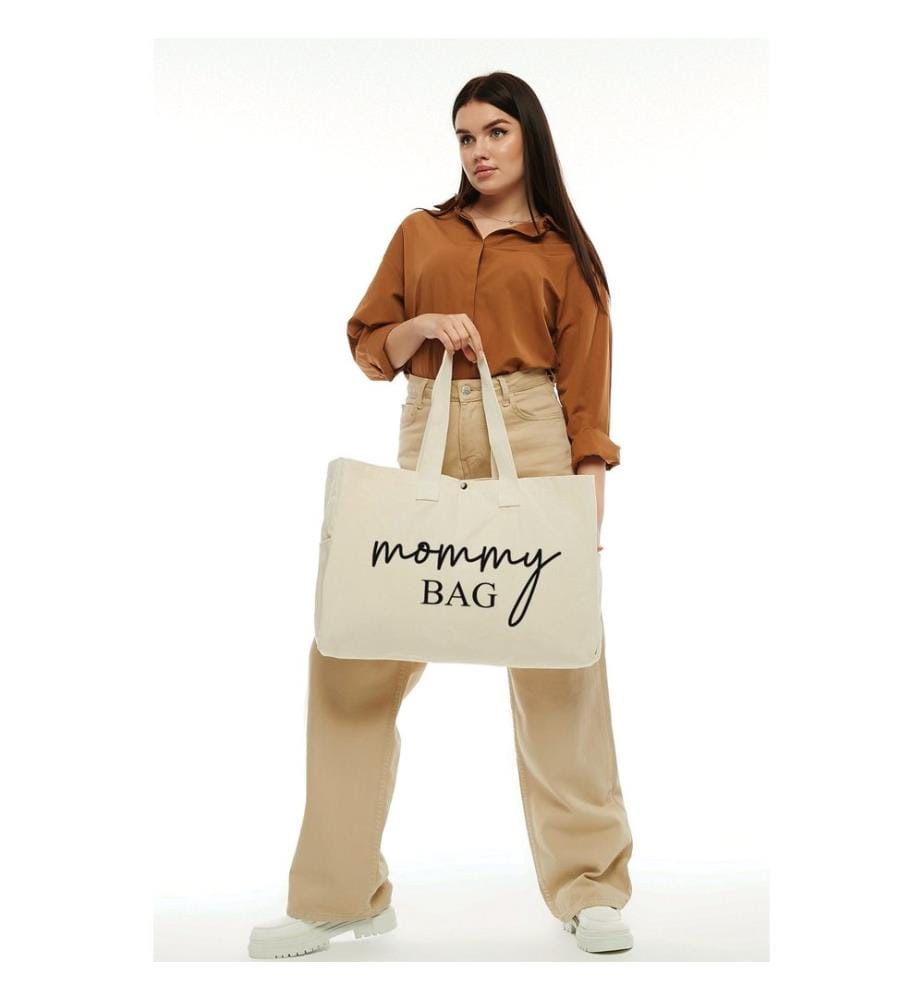 Sac fourre-tout, 100 % toile, crème