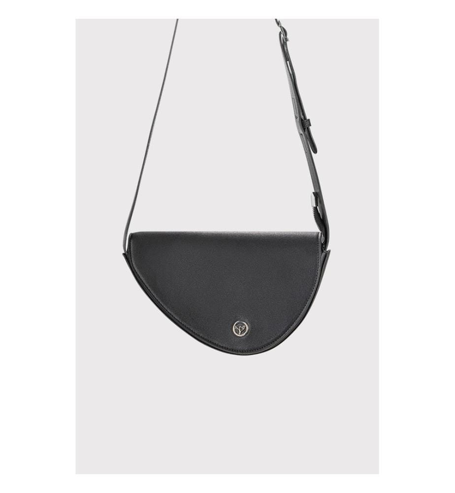 Schultertasche, 100 % PU-Leder, Schwarz