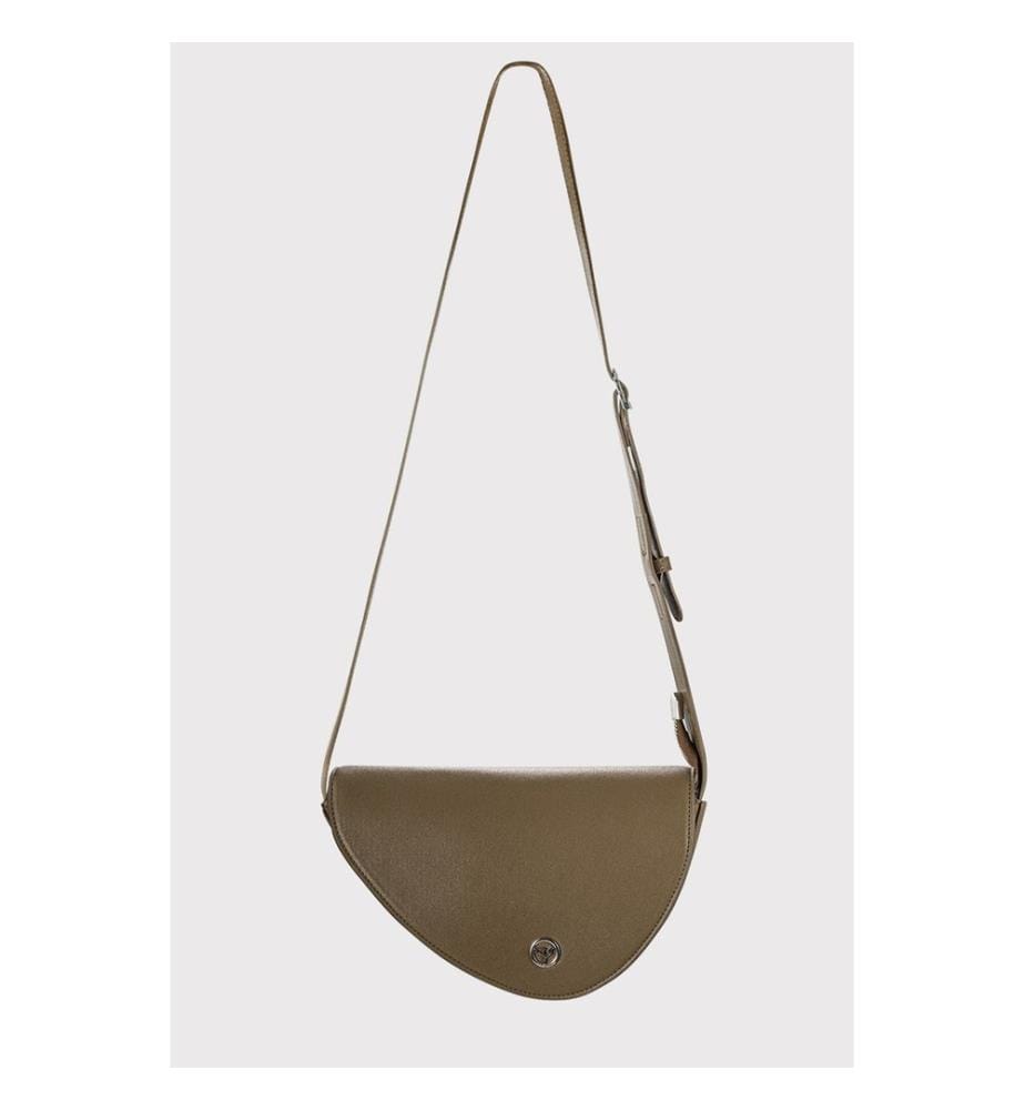 Sac bandoulière, 100 % cuir PU, kaki