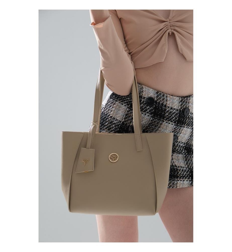 Sac bandoulière, 100 % cuir PU, vison