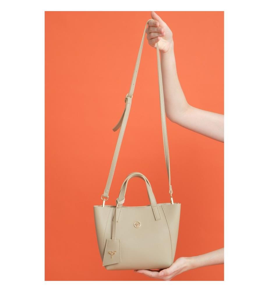 Sac bandoulière, 100 % cuir PU, vison