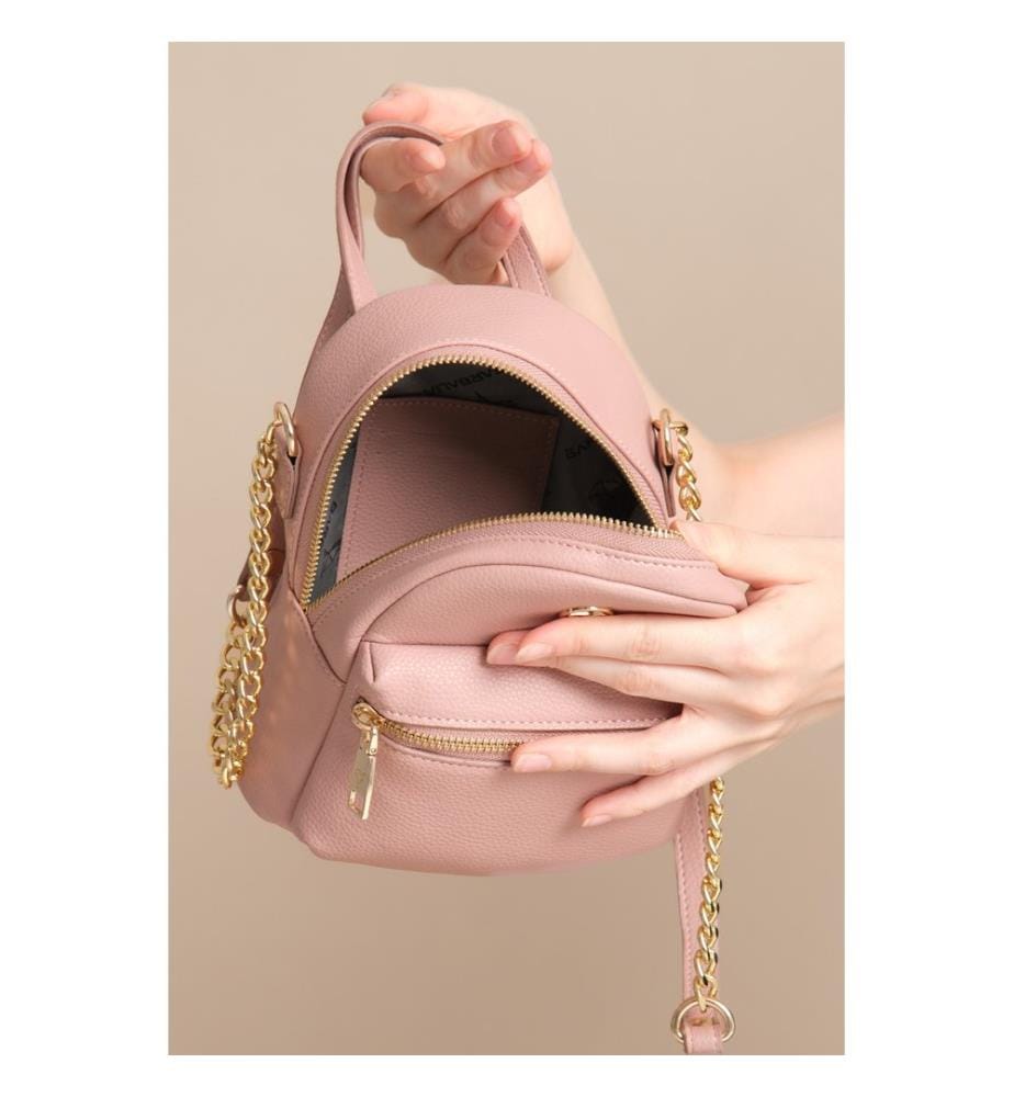 Sac bandoulière, 100 % cuir PU, couleur poudre