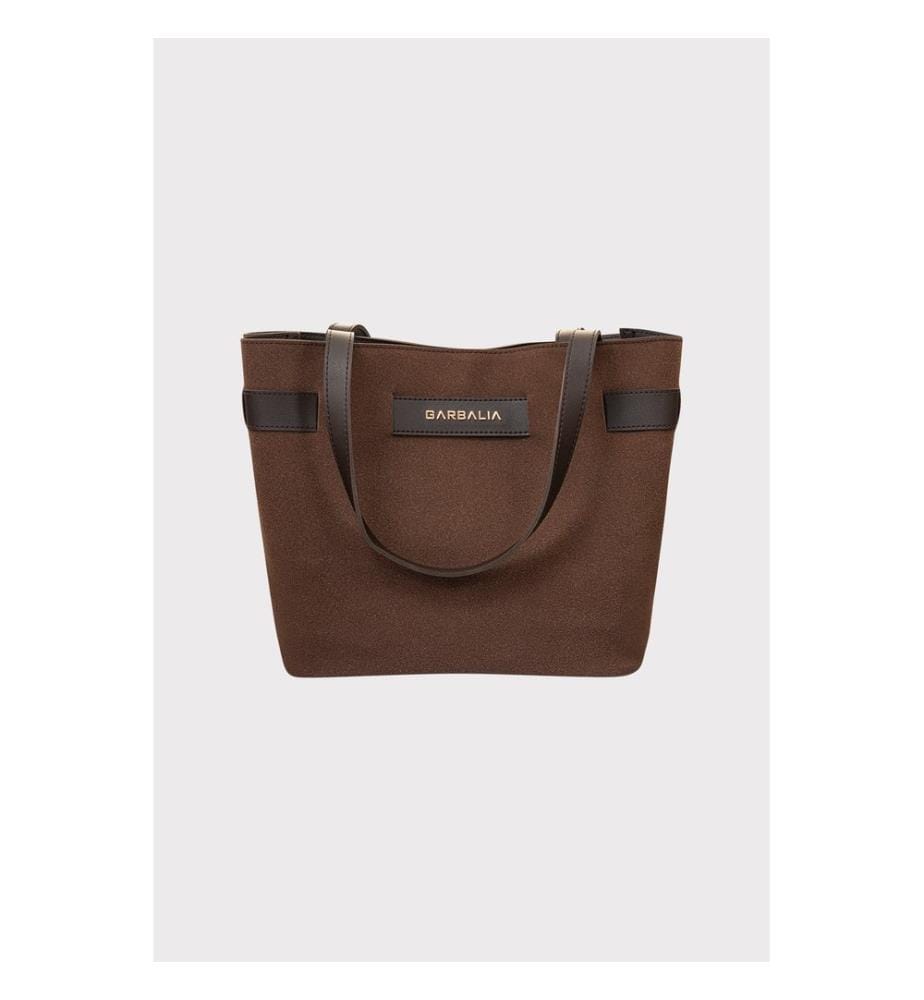 Schultertasche, 100 % PU-Leder, Braun