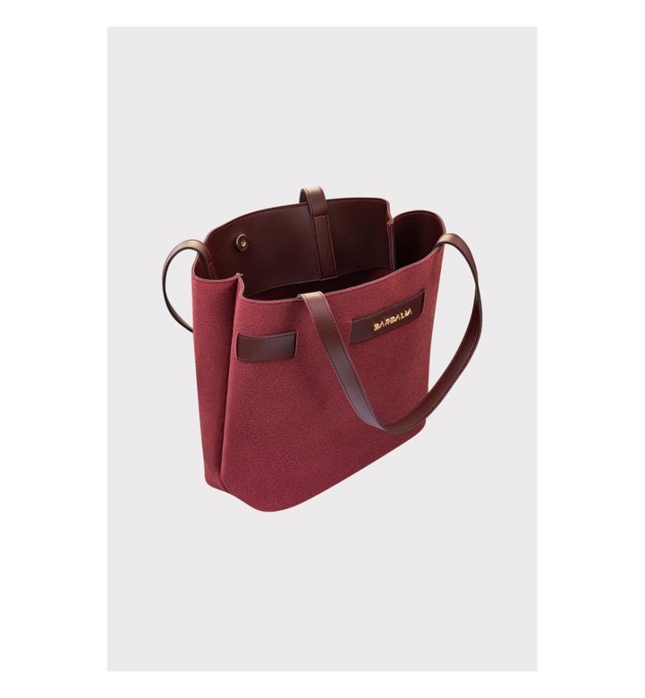 Sac bandoulière, 100 % cuir PU, rouge bordeaux