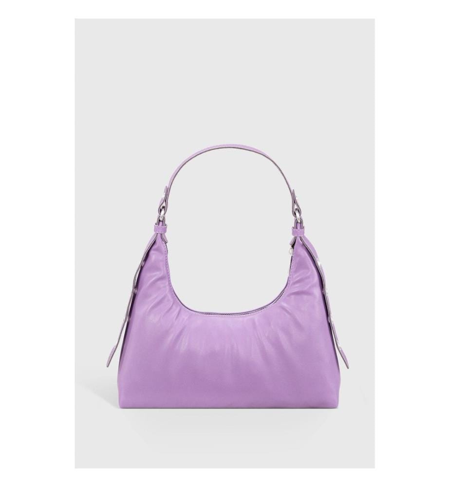 Sac à main, 100 % cuir PU, lilas