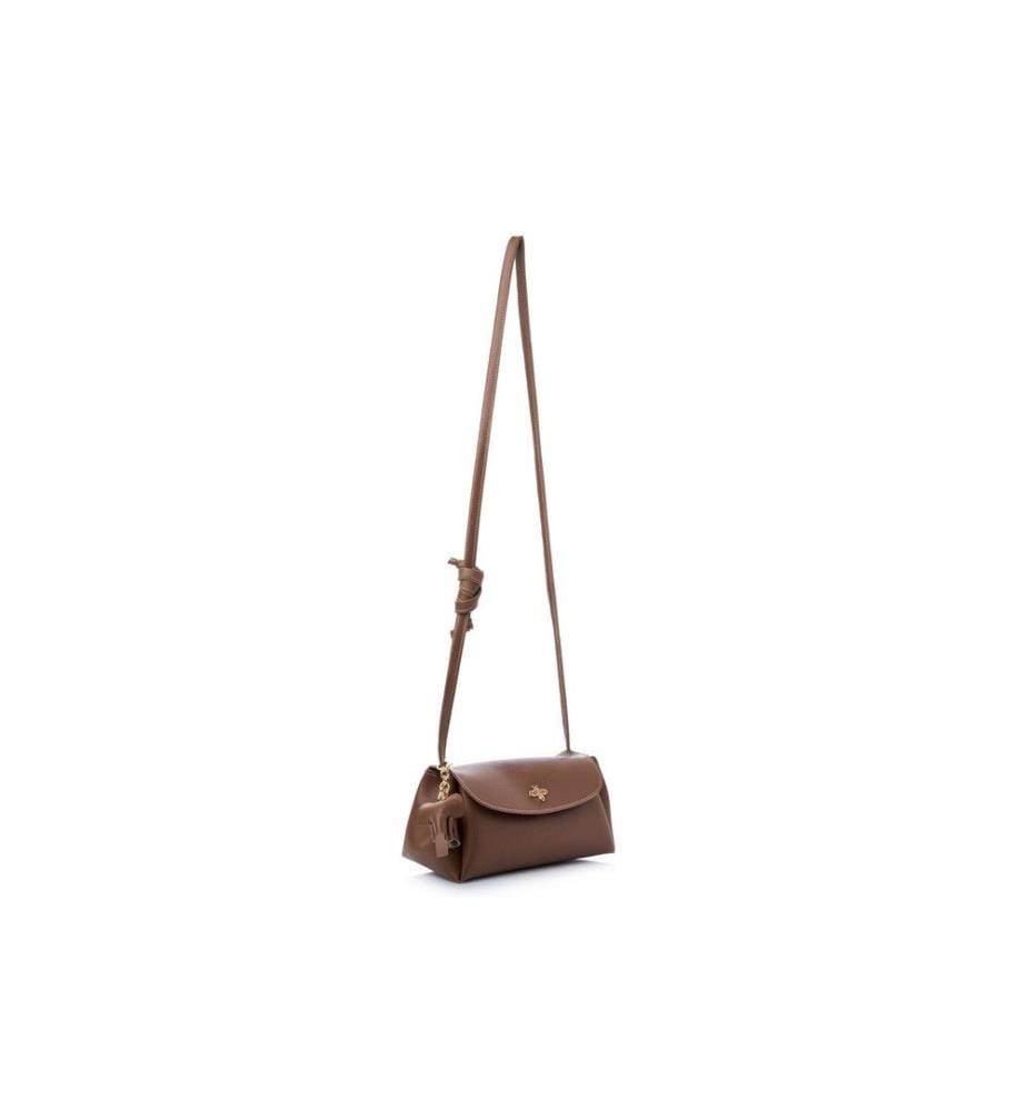 Sac bandoulière, 100 % cuir polyvinyle, beige