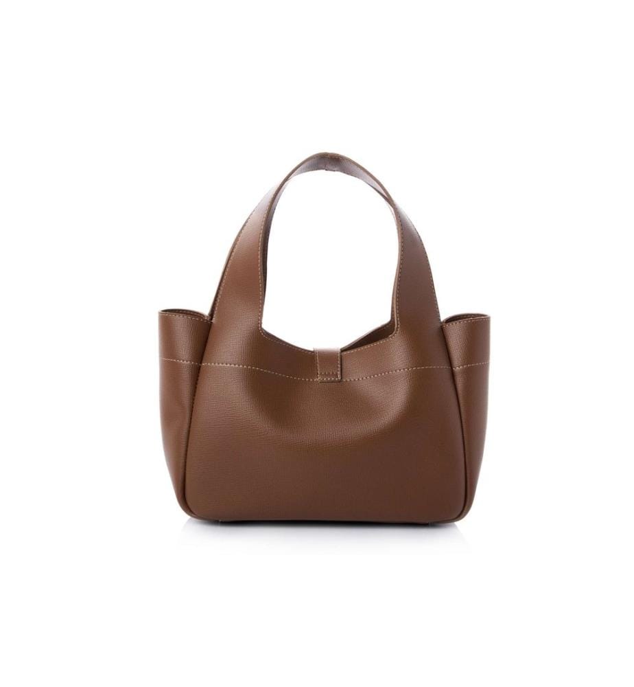 Sac bandoulière, 100 % cuir polyvinyle, vison