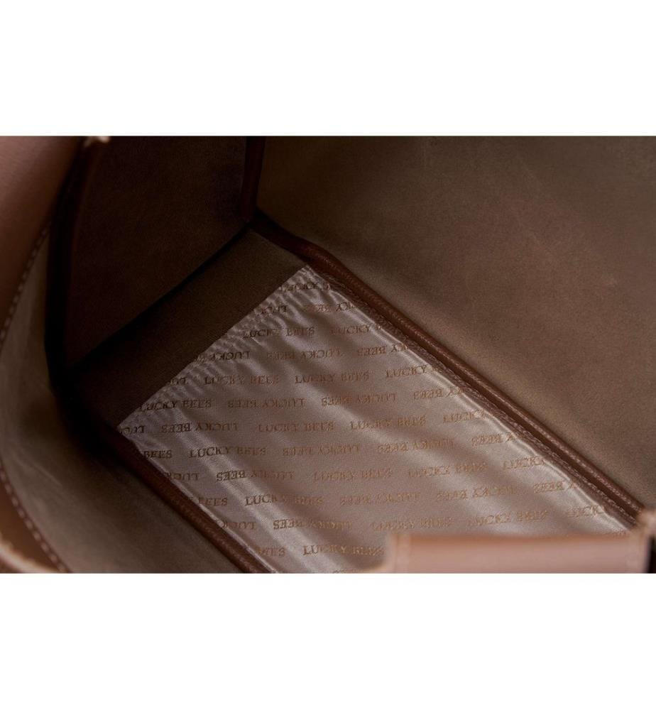 Sac bandoulière, 100 % cuir polyvinyle, vison