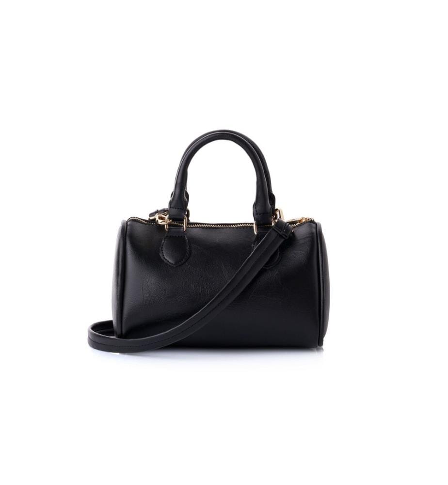 Handtasche, 100 % Polyvinylleder, Schwarz