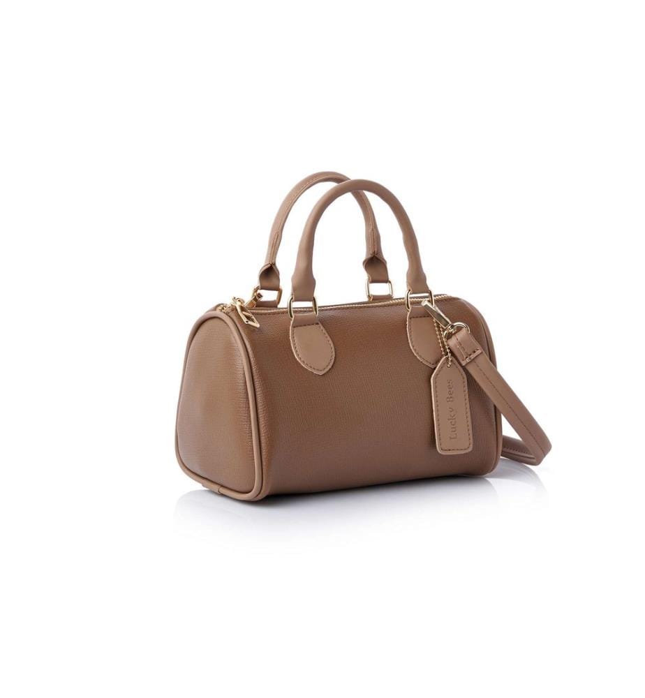 Handtasche, 100 % Polyvinylleder, Nerz