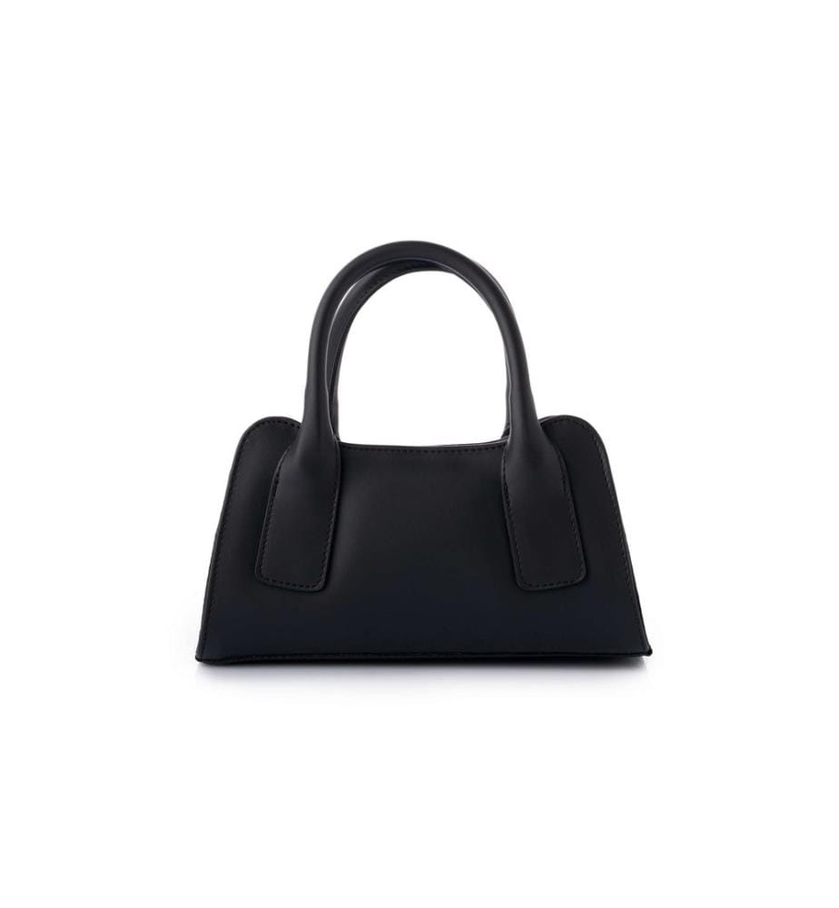 Handtasche, 100 % Polyvinylleder, Schwarz
