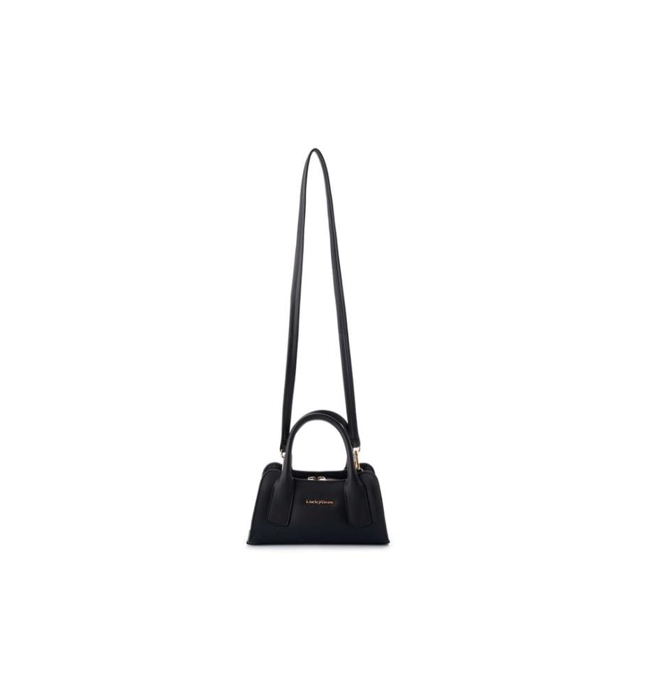 Handtasche, 100 % Polyvinylleder, Schwarz