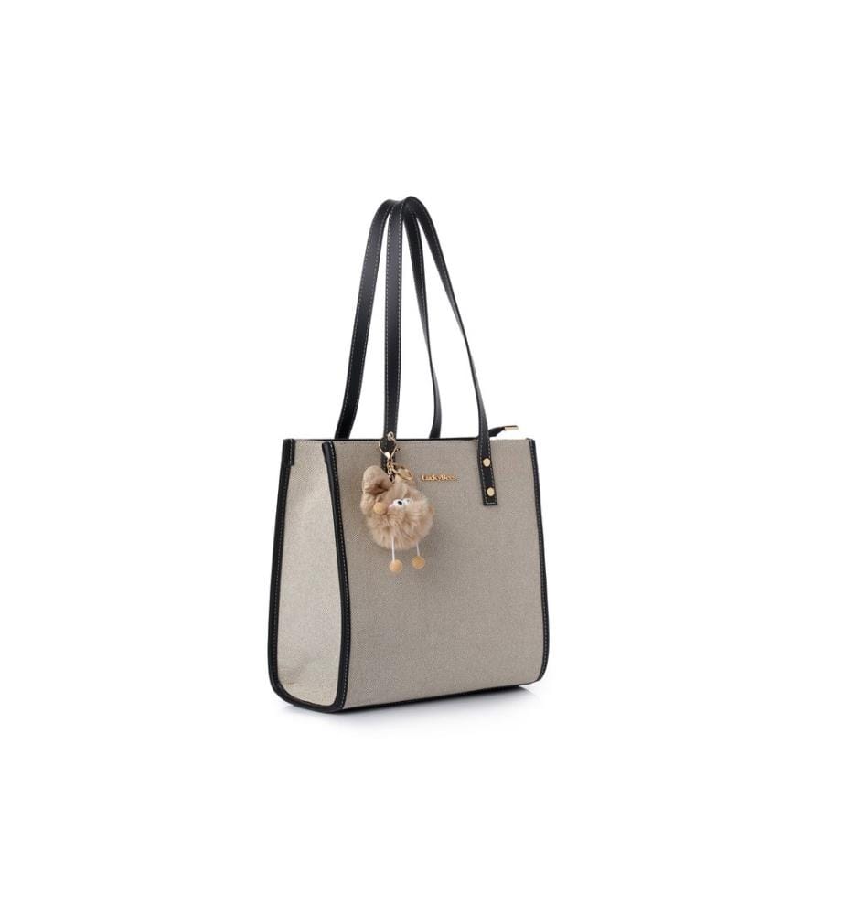 Schultertasche, 100 % Polyvinylleder, Schwarz