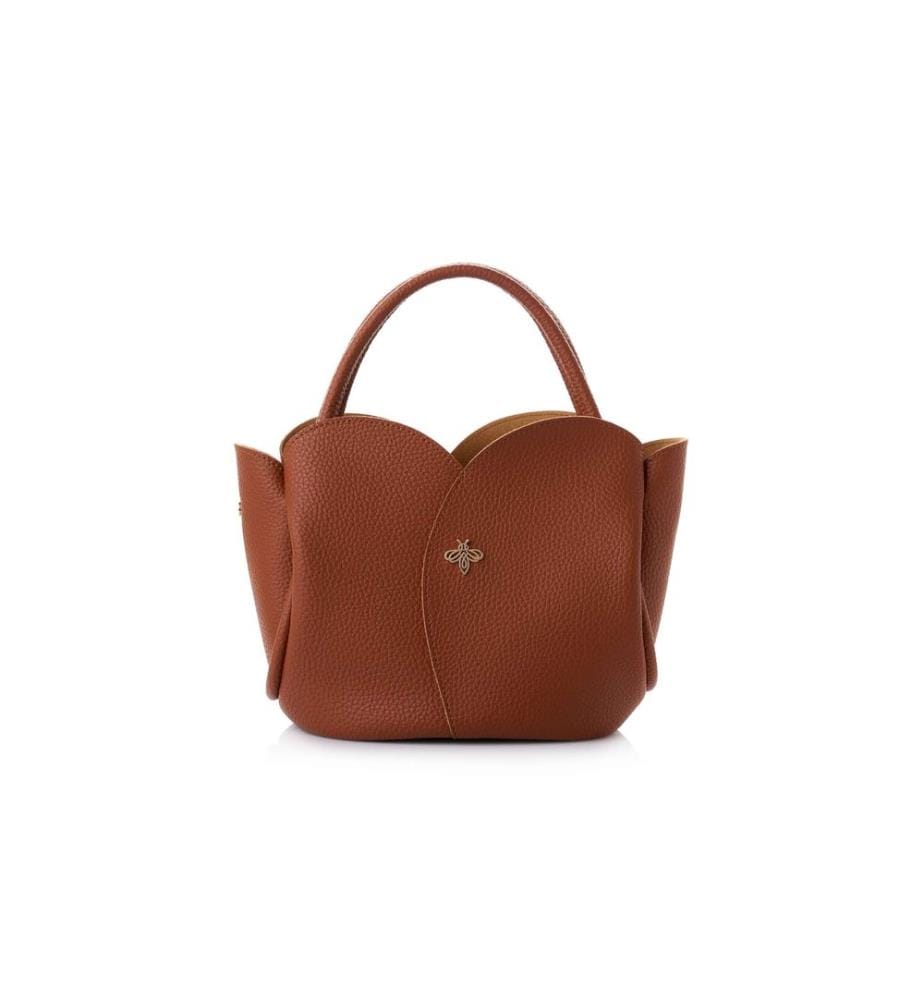 Sac bandoulière, 100 % cuir polyvinyle, beige
